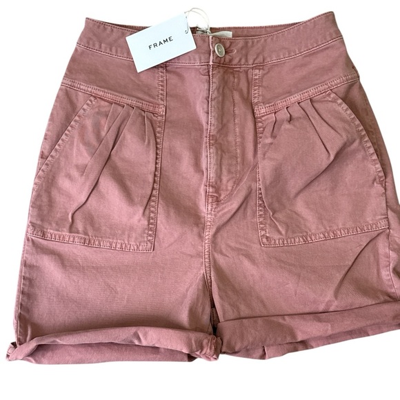 FRAME NWT ROLLED CUFF PLEATED SHORT SIZE 27 - Picture 1 of 4